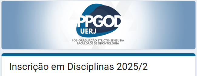 Inscrição em Disciplinas 2025/2